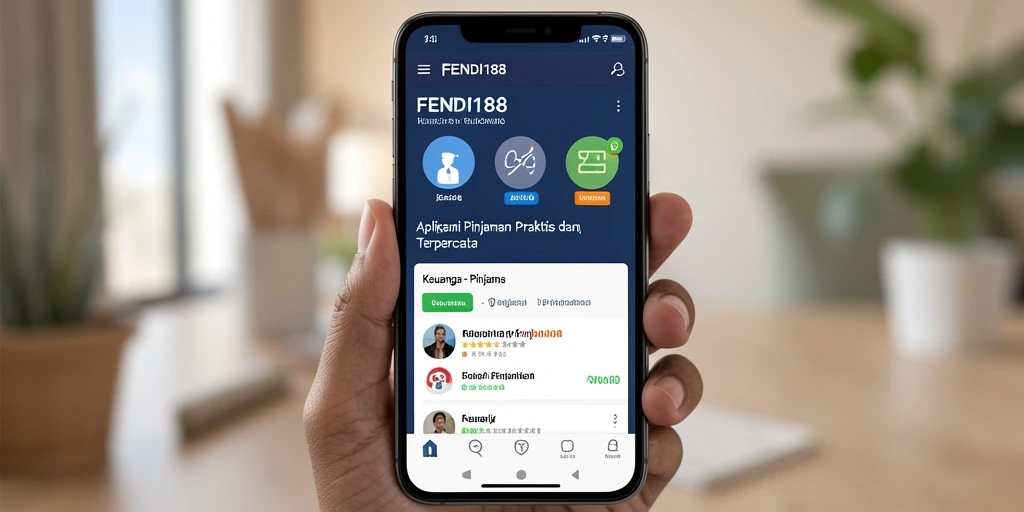 Antarmuka FENDI188 untuk pengajuan pinjaman yang mudah dipahami.