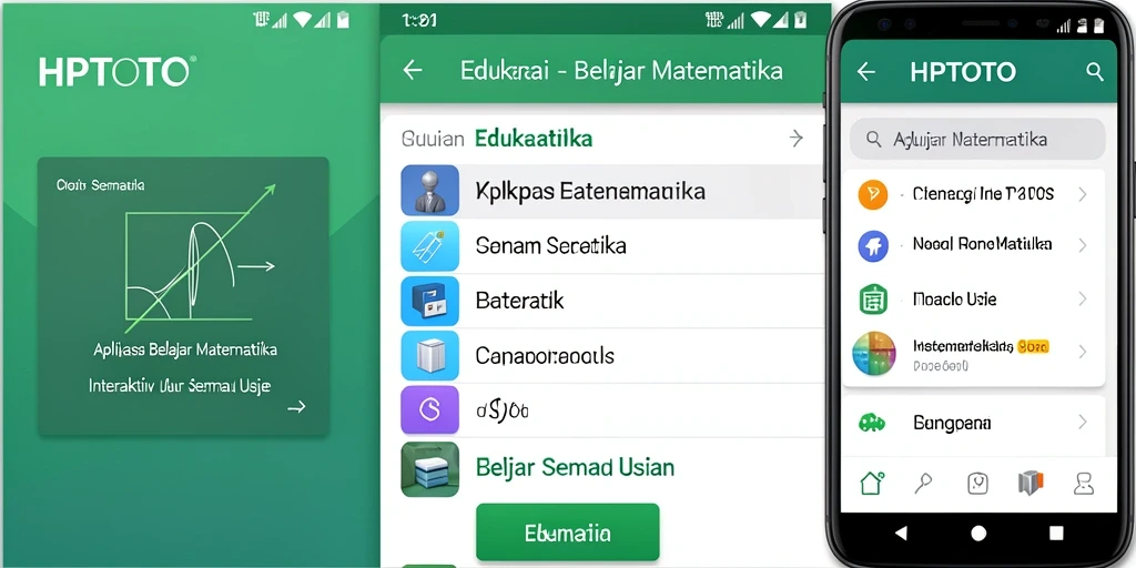 Antarmuka HPTOTO yang intuitif untuk belajar matematika.