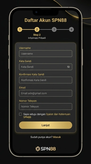 Panduan Daftar Akun Baru spn88 untuk Pengguna Android
